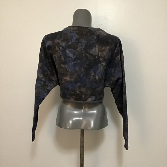 Lululemon LA Pullover Crew Watercolor Wash Lunar Rock/Black/Larkspur Size S/M - Picture 4 of 11